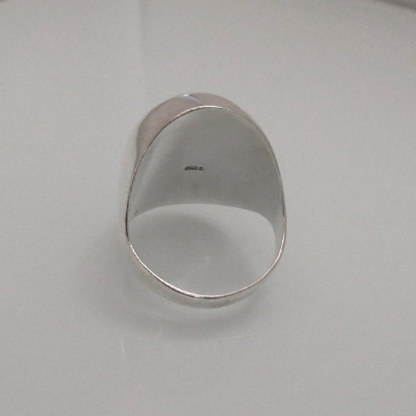 Sterling Silver Hollow Domed Ring