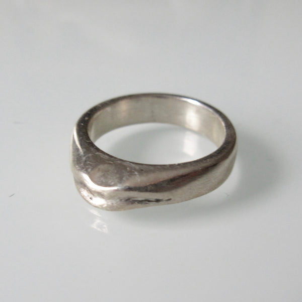 Organic Band Sterling Silver Ring