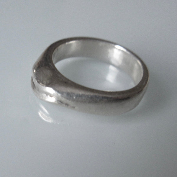 Organic Band Sterling Silver Ring