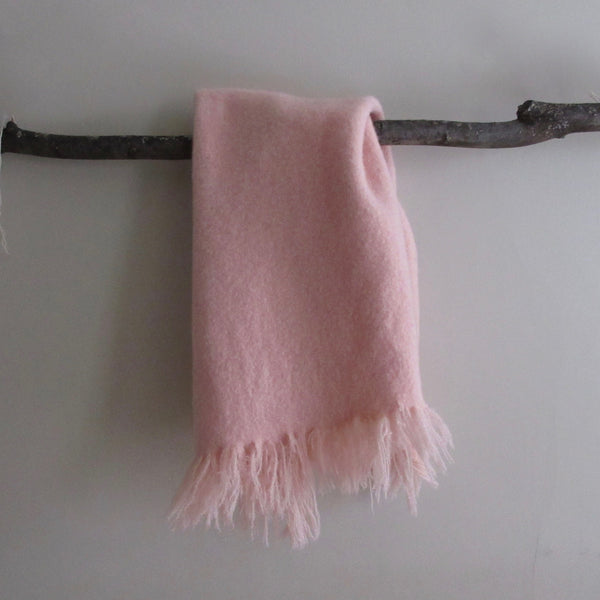 Vintage Ayers Wool Baby Blanket - Pink
