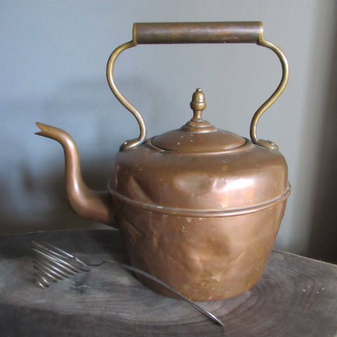 Copper Tea Pot British Antique