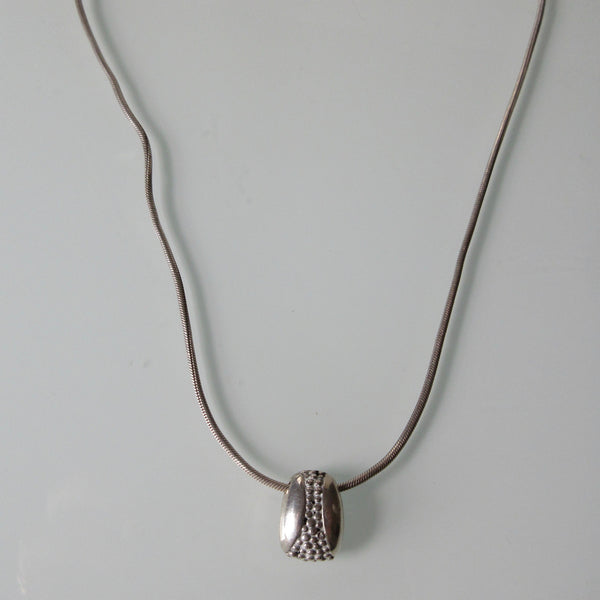 Contemporary Pendant on Sterling Silver Chain 16"