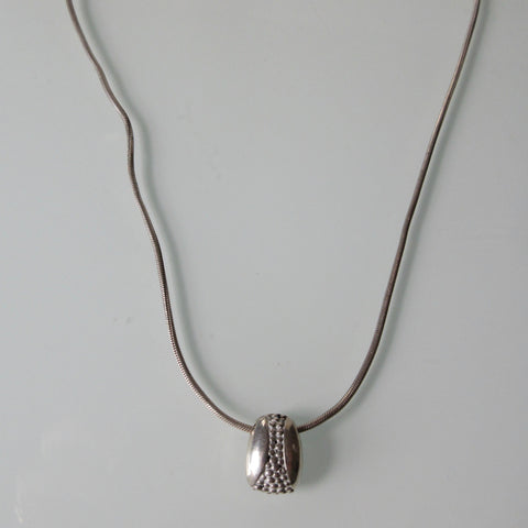 Contemporary Pendant on Sterling Silver Chain 16"