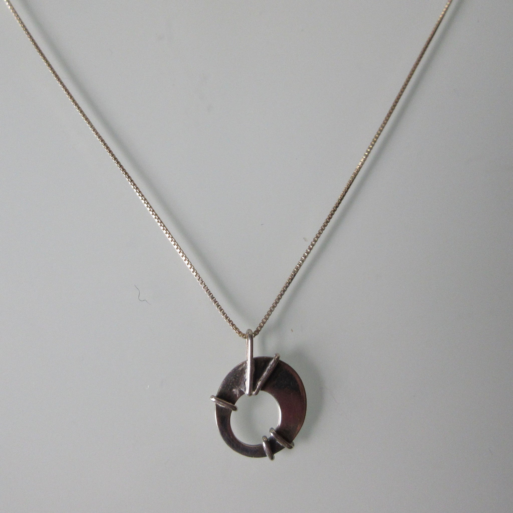 Contemporary Pendant on new Sterling Silver Chain 18"