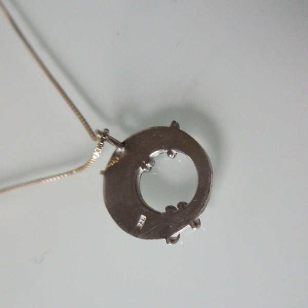 Contemporary Pendant on new Sterling Silver Chain 18"