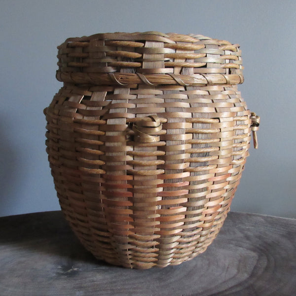 Vintage Yarn Basket Native American