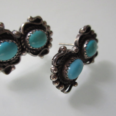 Vintage Navajo Sterling Silver Earings