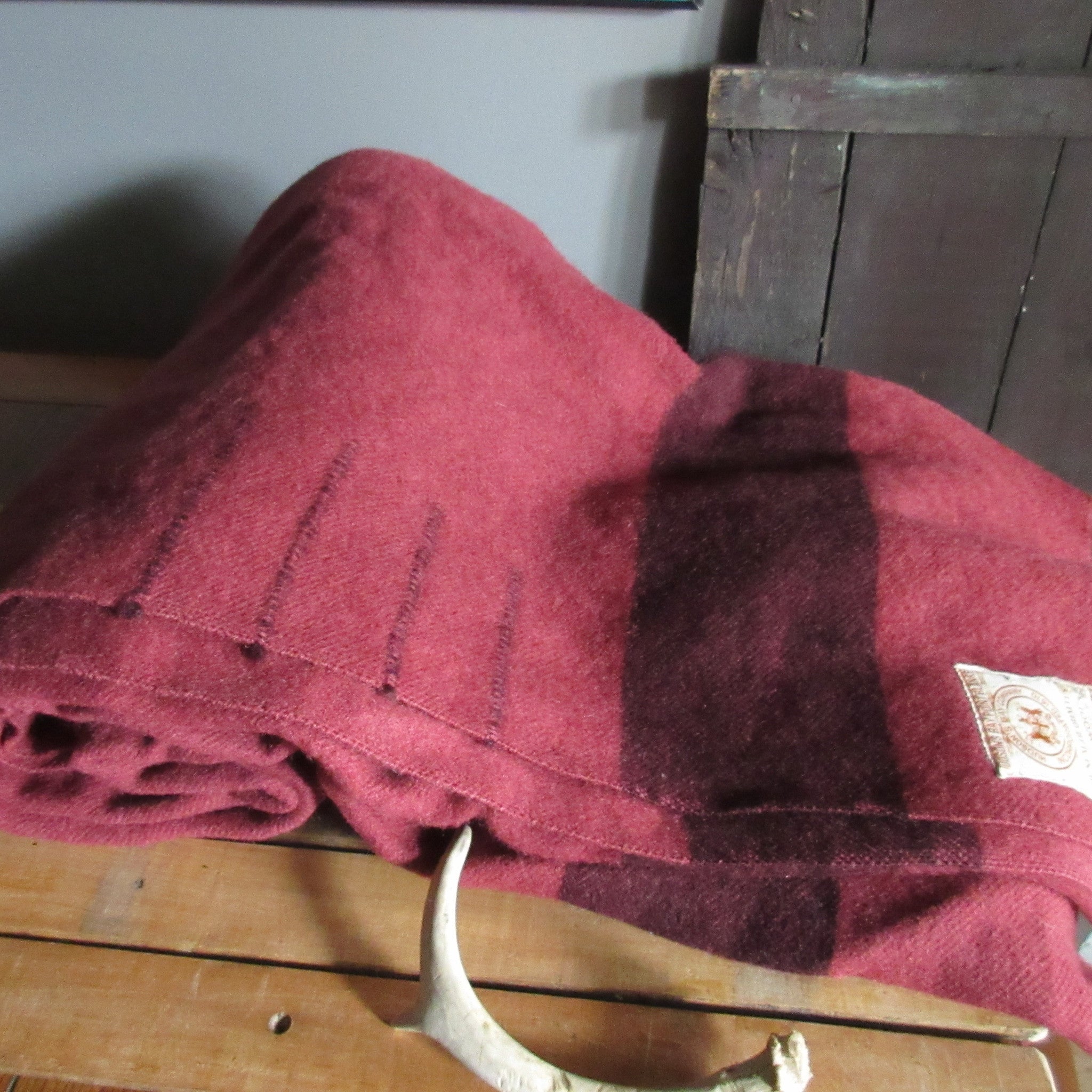 Vintage Wool Blanket Hudson's Bay 