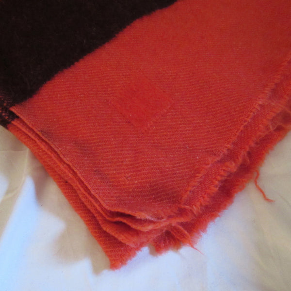 Vintage Wool Point Blanket Red