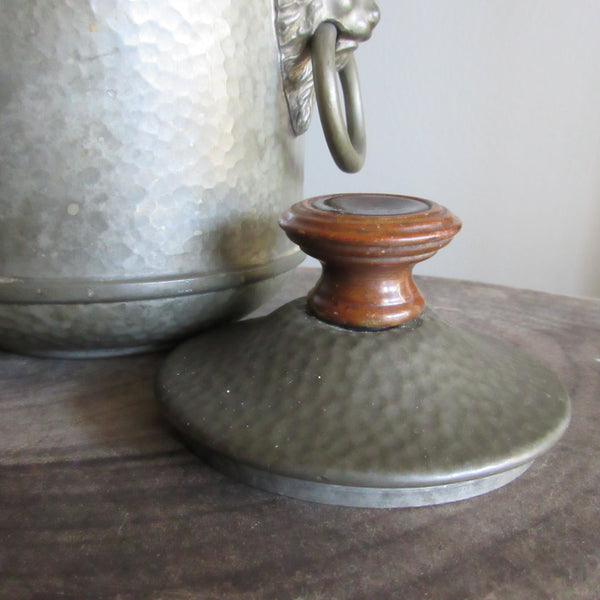 Vintage Pewter lidded container