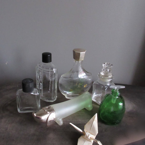 Vintage Glass Bottles Perfume 
