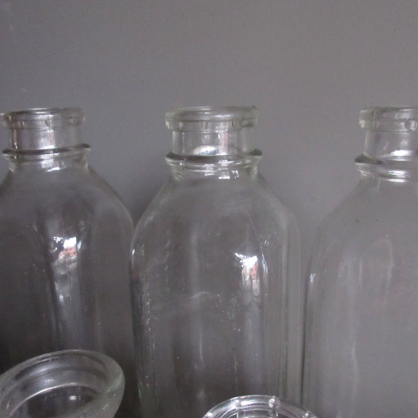Vintage Glass milk bottles
