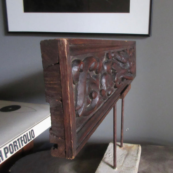 French Carved Drawer Panel on Stand