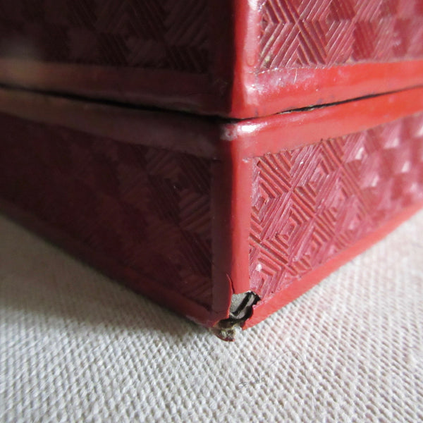 Chinese Cinnabar Carved Box