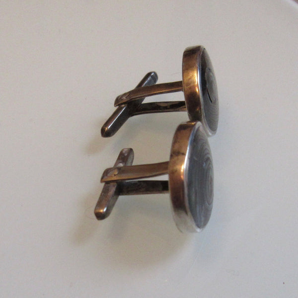 Vintage Abalone Cuff links