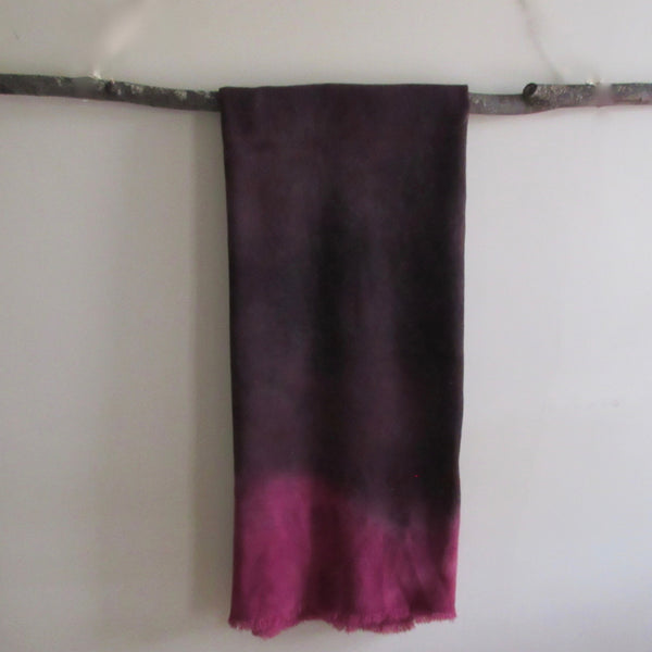 Vintage Over Dyed Wool Blanket - Wine