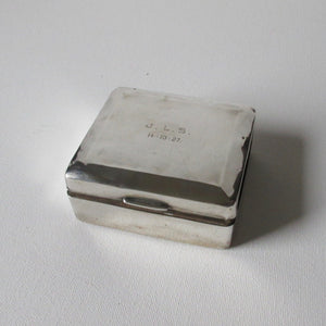 Sterling Silver Wood Lined Box William Neil & Sons