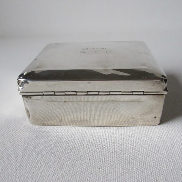 Sterling Silver Wood Lined Box William Neil & Sons