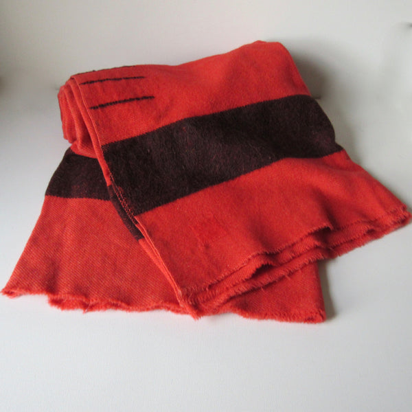 Vintage Wool Point Blanket Red