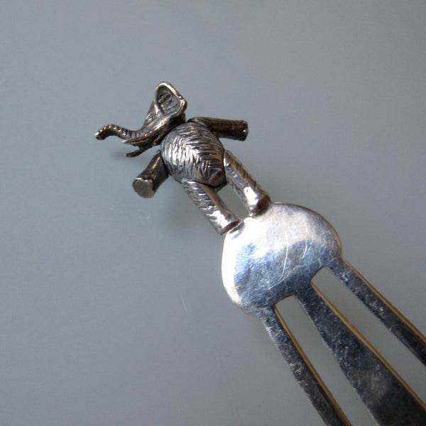 Sterling Silver Elephant Book Mark