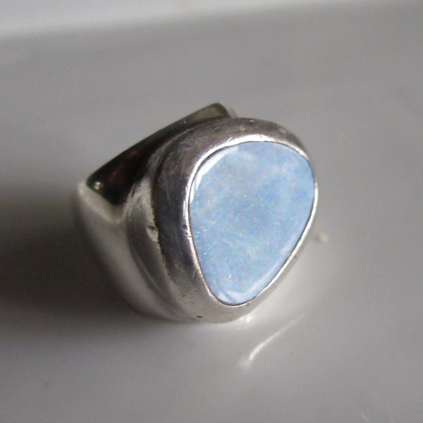 Vintage Opal & Sterling Silver ring