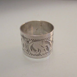Etched Sterling Silver