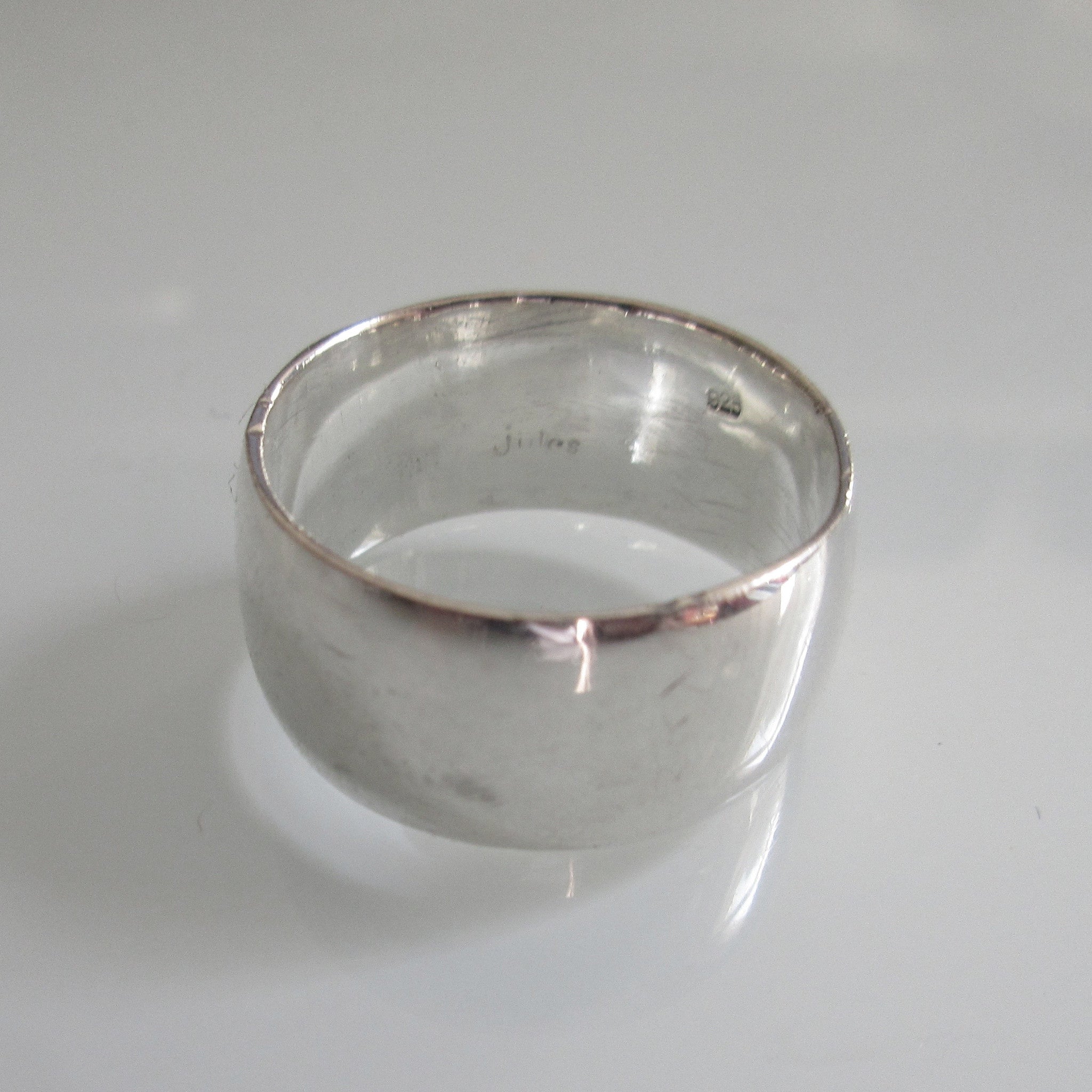 Vintage Sterling Silver Band Ring Polished