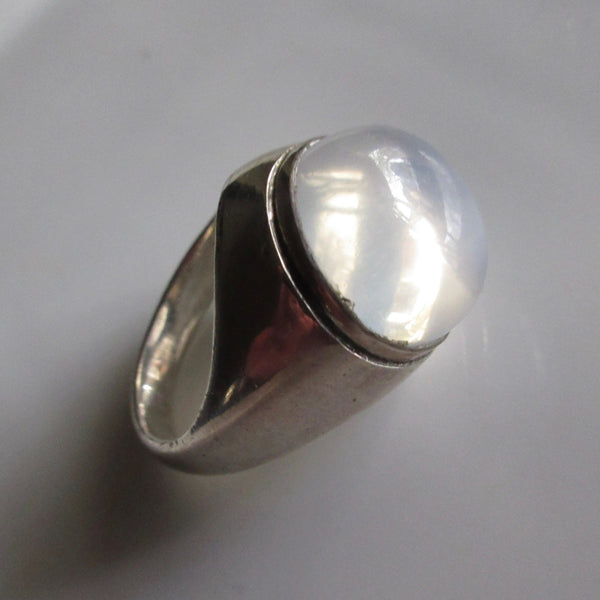Moonstone & Sterling Silver Ring Large