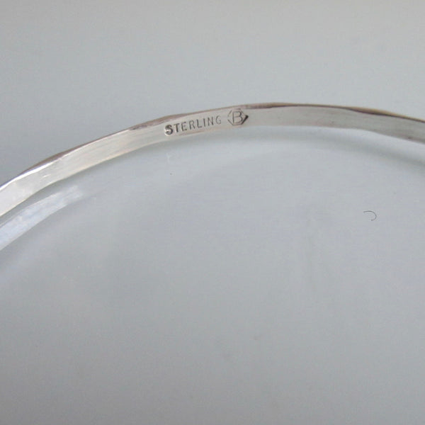 Vintage Sterling Silver Birk's Bangle Bamboo