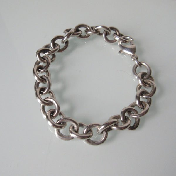 Vintage Sterling Silver Bracelet 3/8" LInk