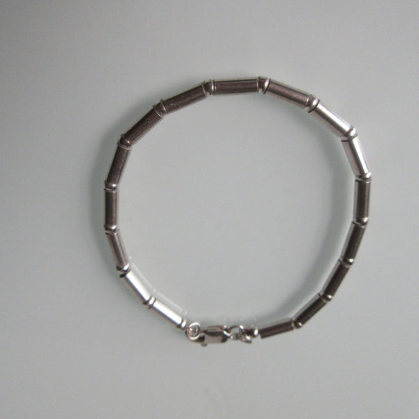 Vintage Sterling Silver Tube Bracelet
