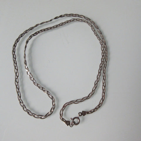Vintage Flat Braid Herring Bone Chain