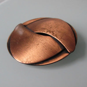 Mid Century Copper Brooch
