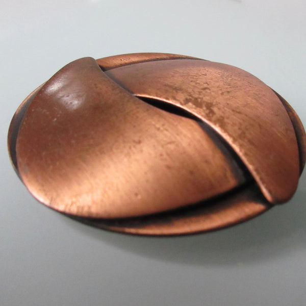 Mid Century Copper Brooch
