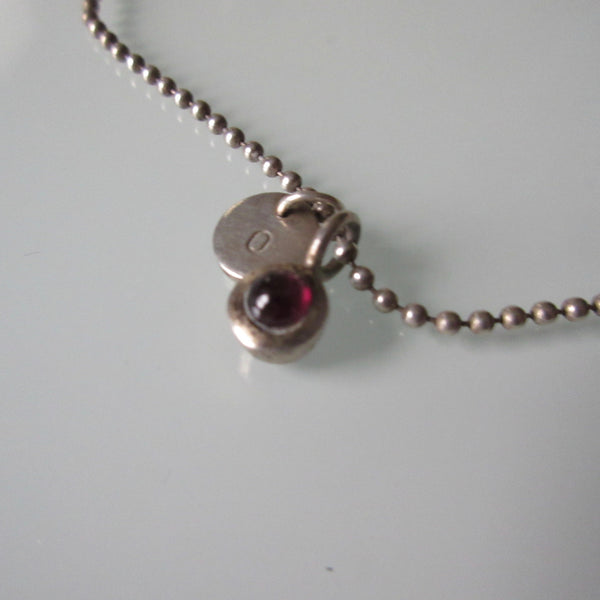 Garrent Pendant on Sterling Silver Chain 16"