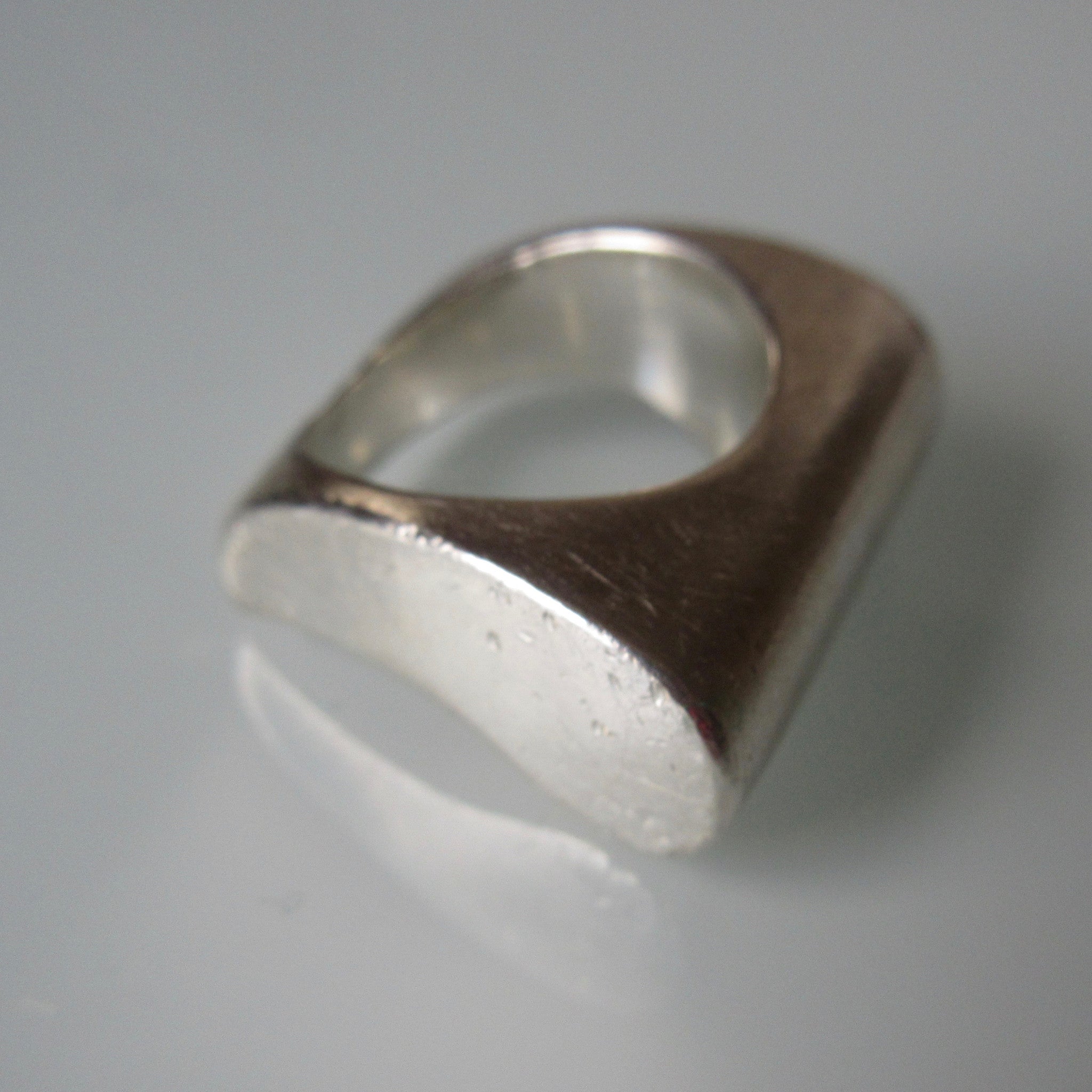 Curved Band Sterling Silver Ring