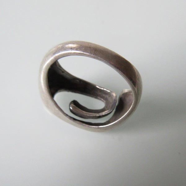 Contemporary Sterling Silver Ring