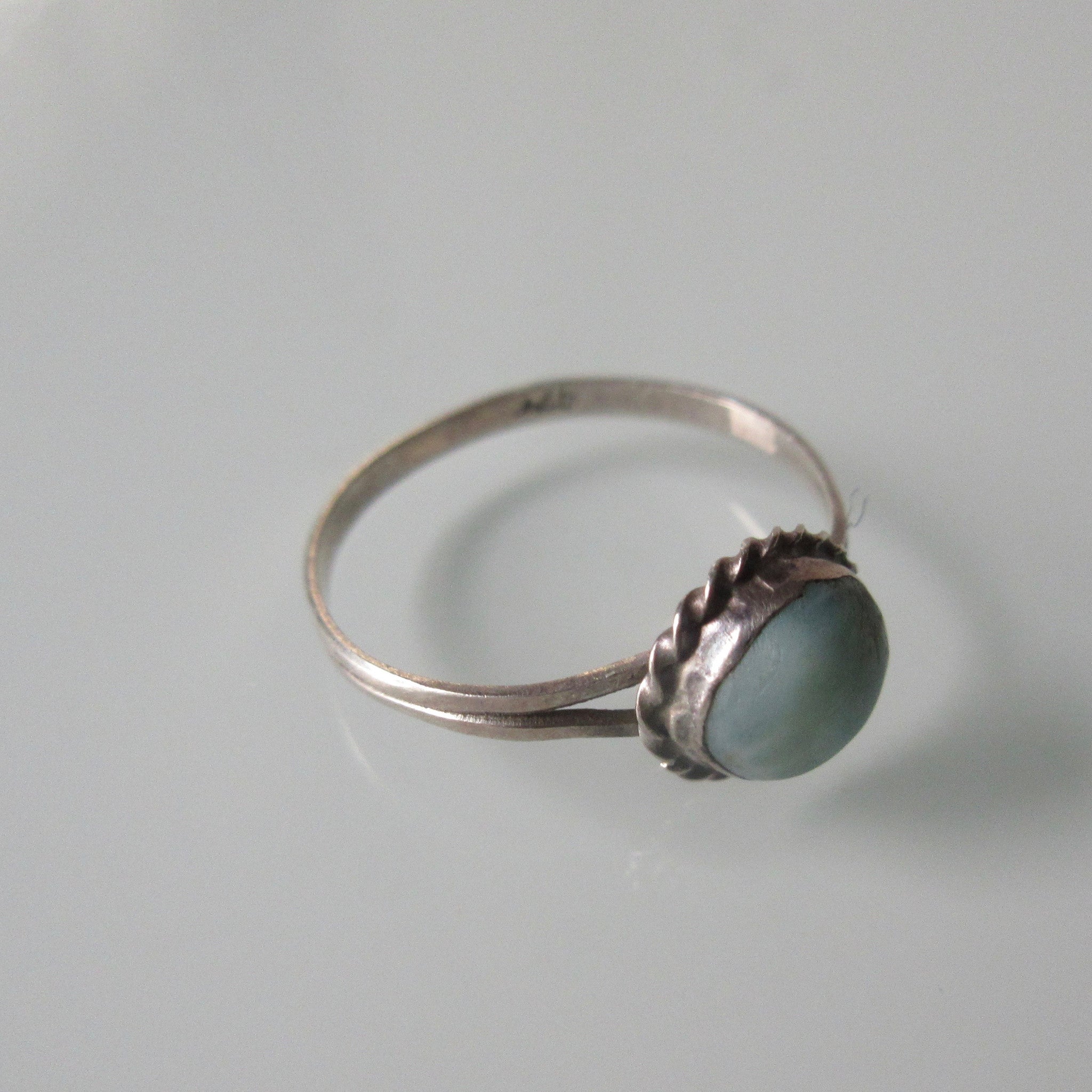 Delicate Turquoise & Sterling Silver Ring