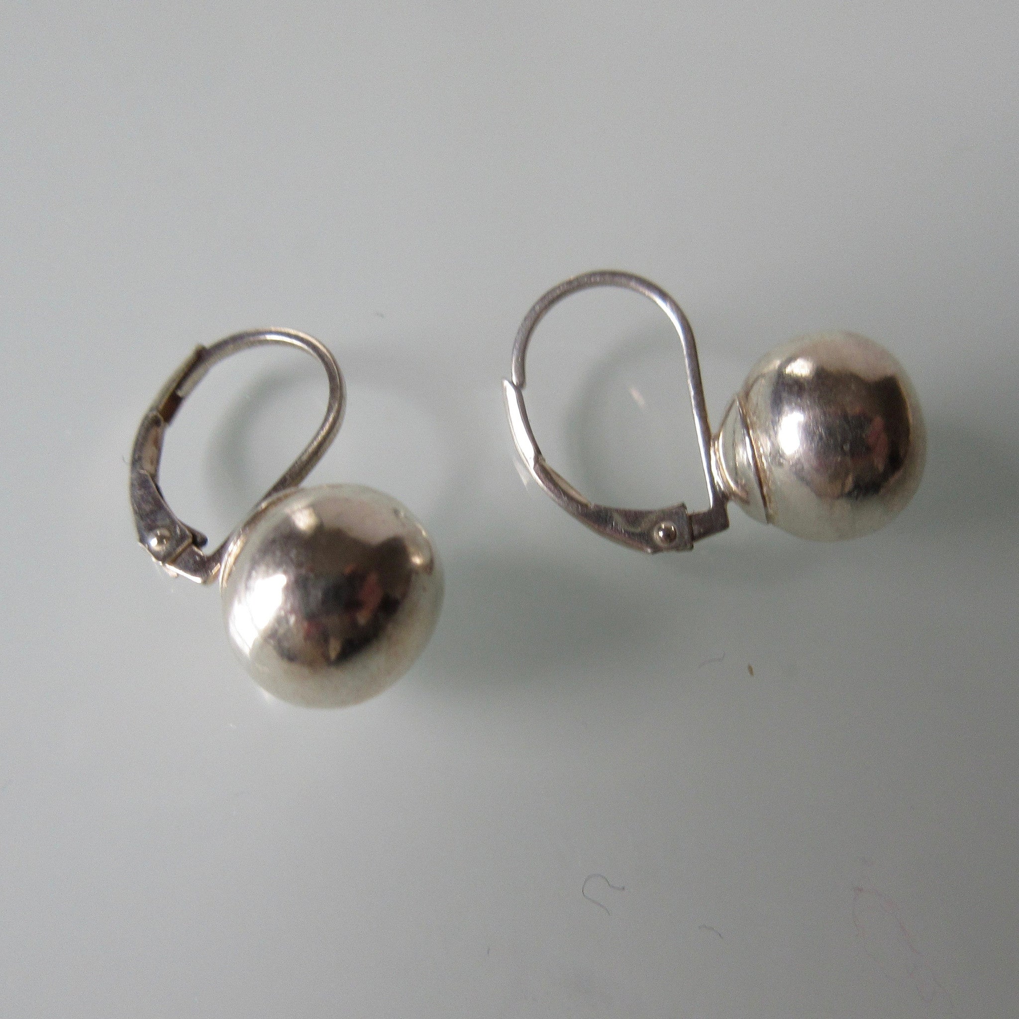 Ball Sterling Silver Earrings