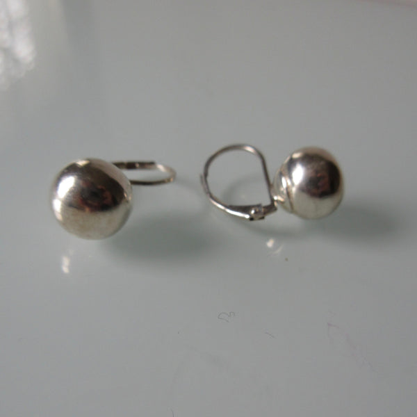 Ball Sterling Silver Earrings
