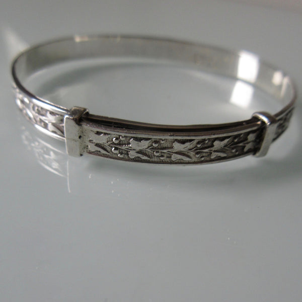 child's silver bracelet