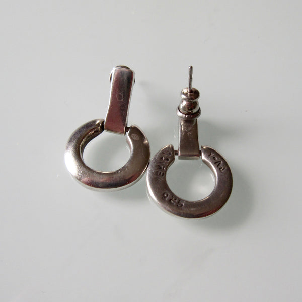 Sterling Silver circle earrings