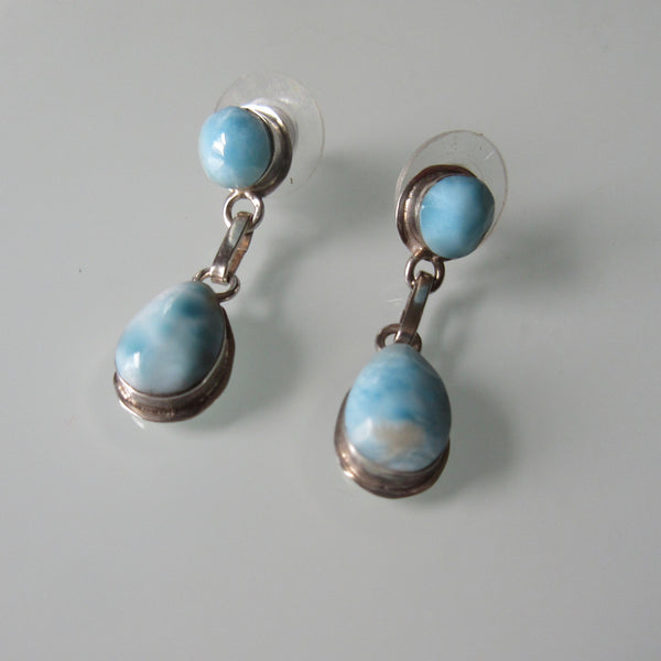 Turquoise Dangle Sterling Silver Earrings