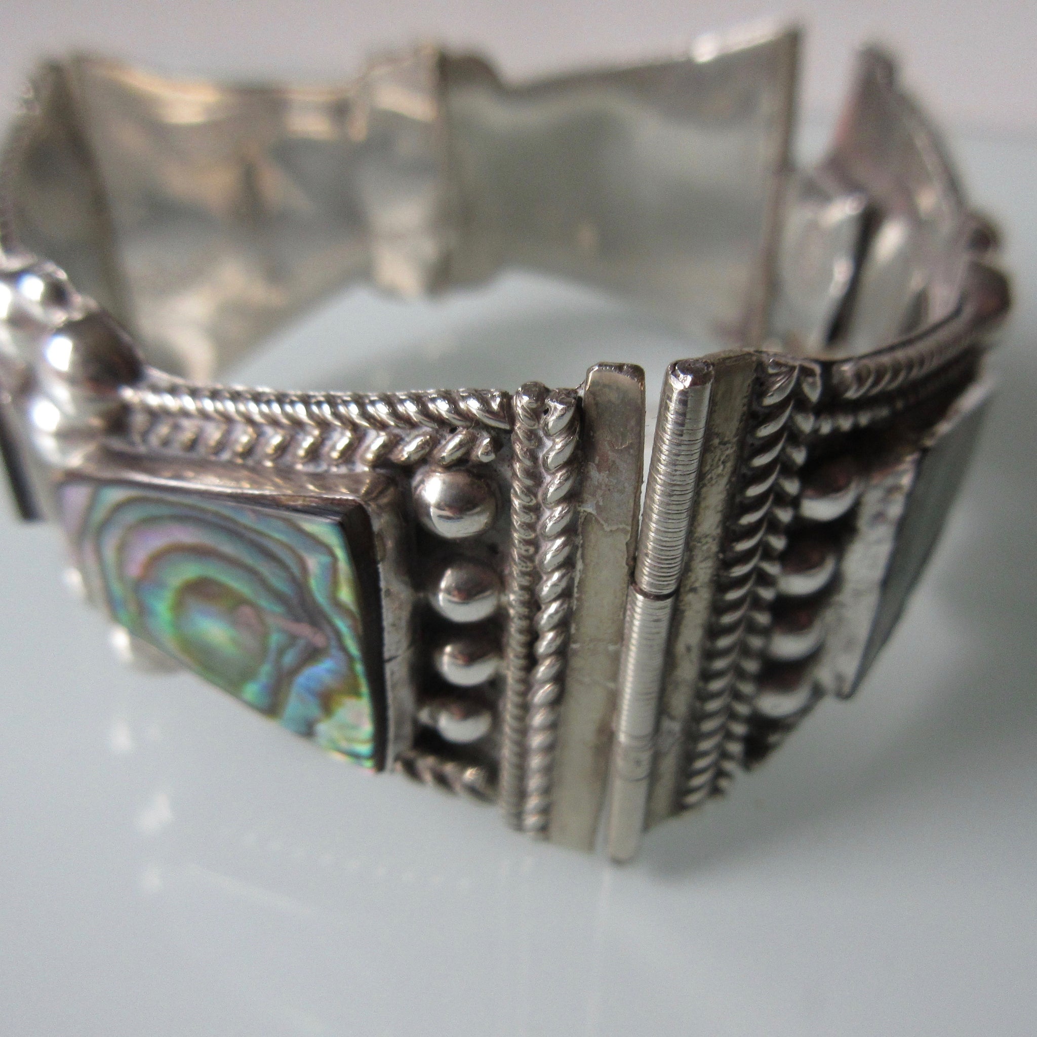 Mexican Silver Panel Bracelet
