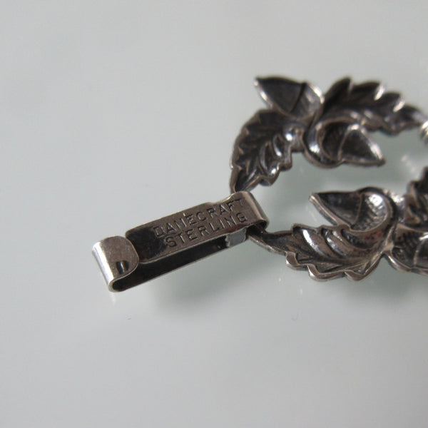 Repousse Sterling Silver Bracelet Danecraft Acorn Oak Leaf