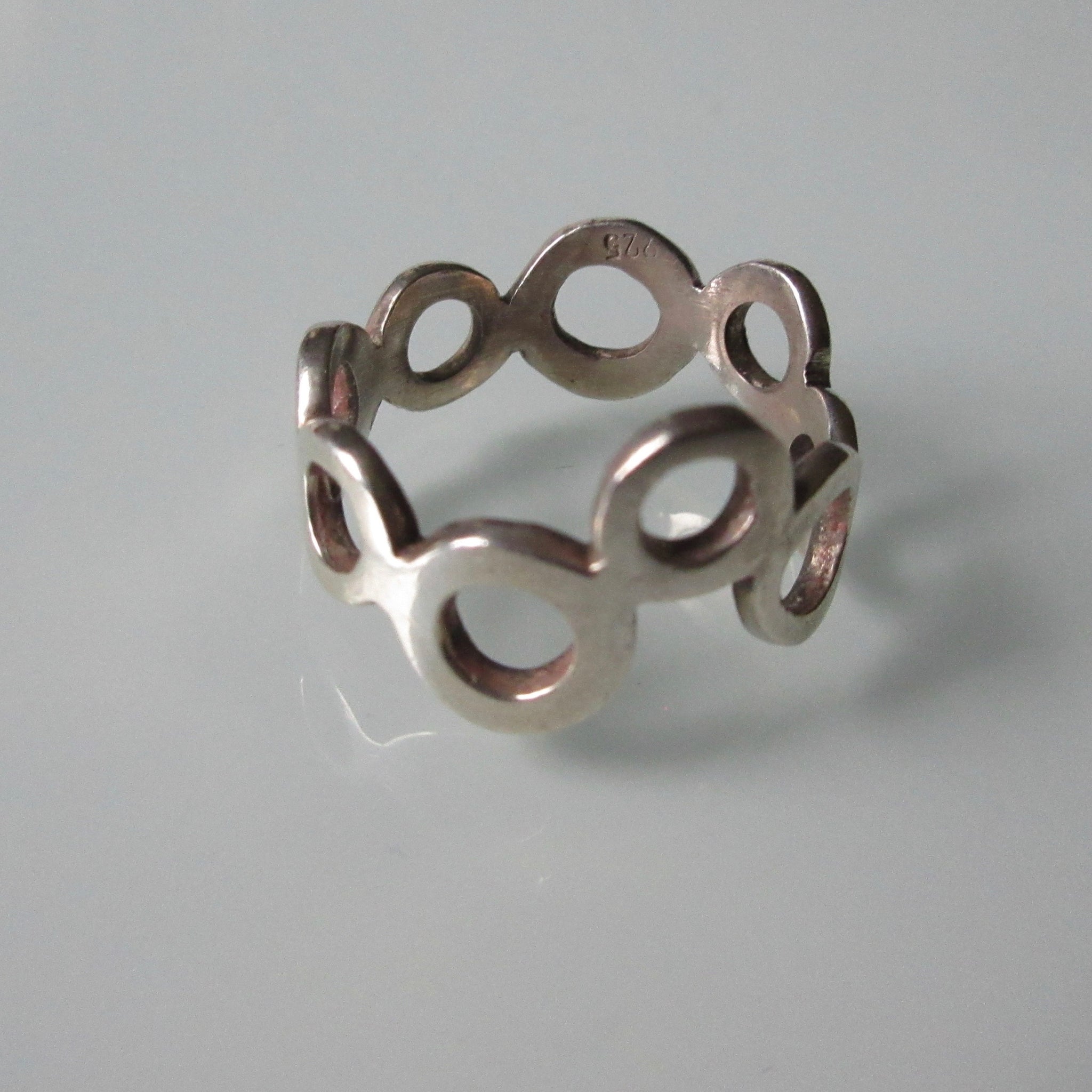 Modernist Circle Sterling Silver Ring