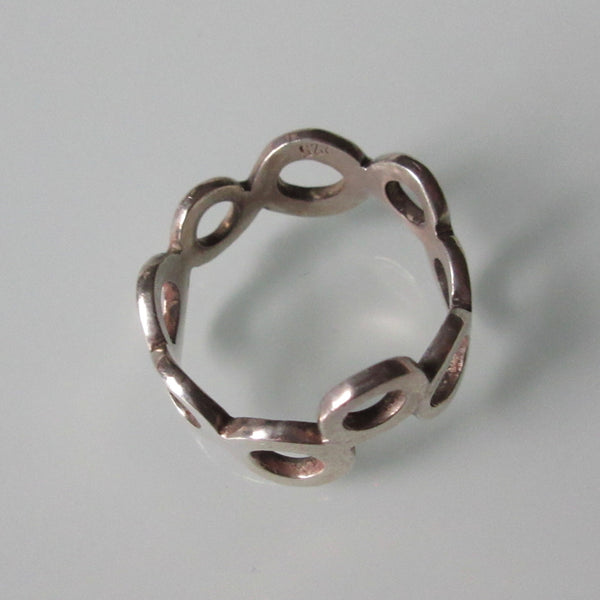 Modernist Circle Sterling Silver Ring