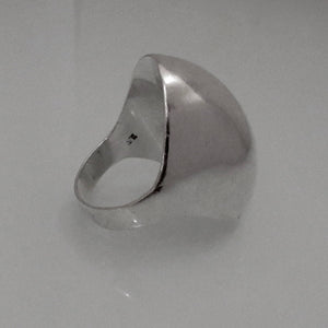 Hollow Domed Sterling Silver ring