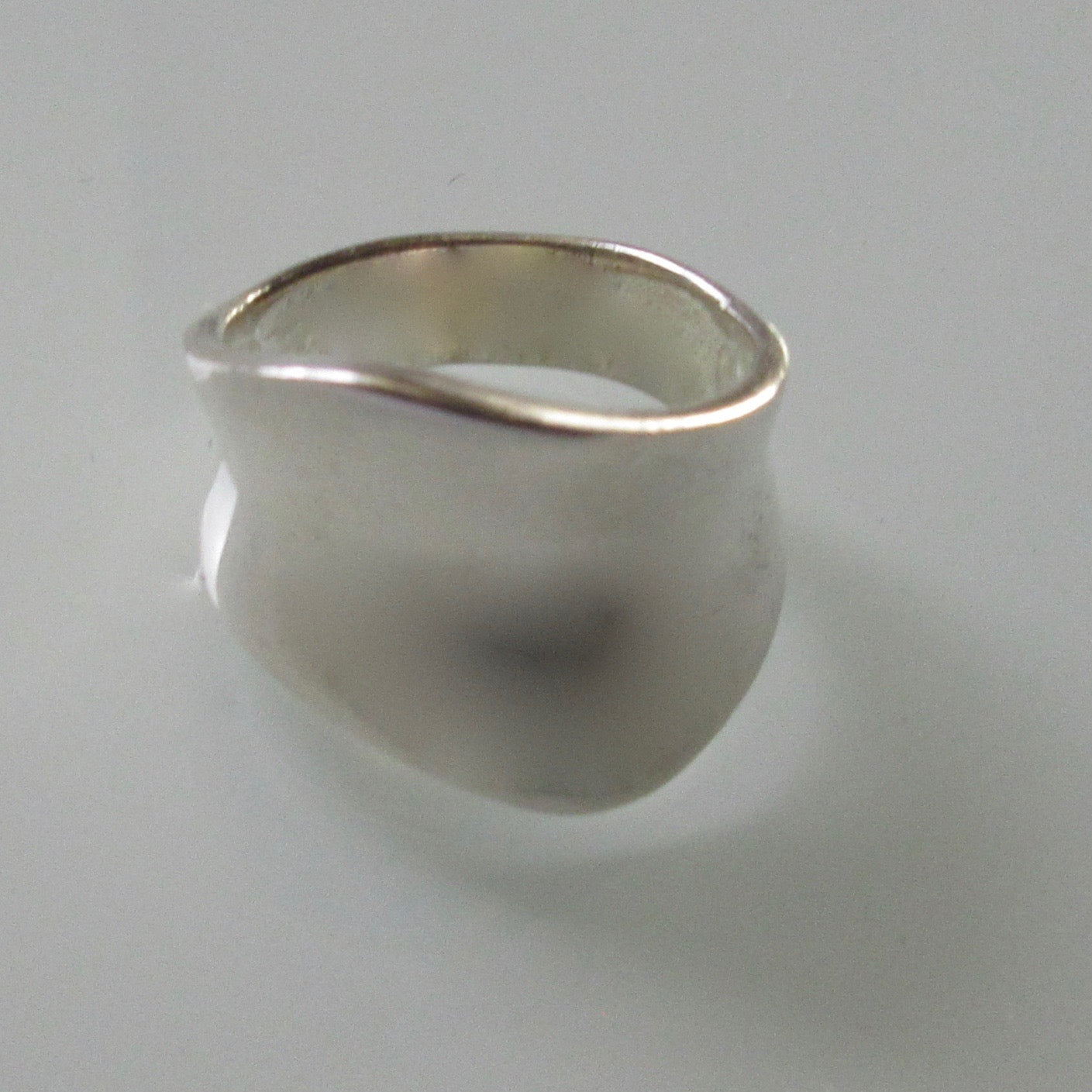 Sterling Silver Organic Wave Ring