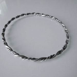 Wrapped Sterling Silver Bangle